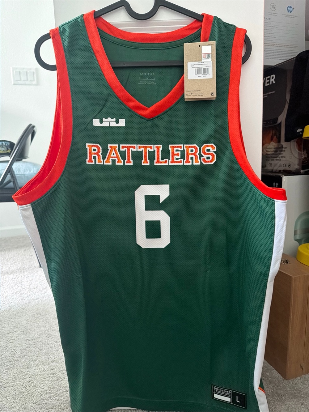 Nike Lebron James FAMU collab Rattlers #6 Basketball Jersey
